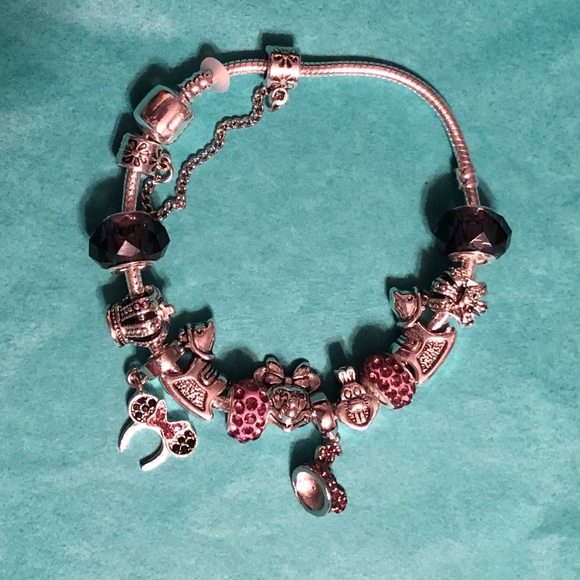Disney Jewelry - Disney Minnie Mouse Charm Bracelet
